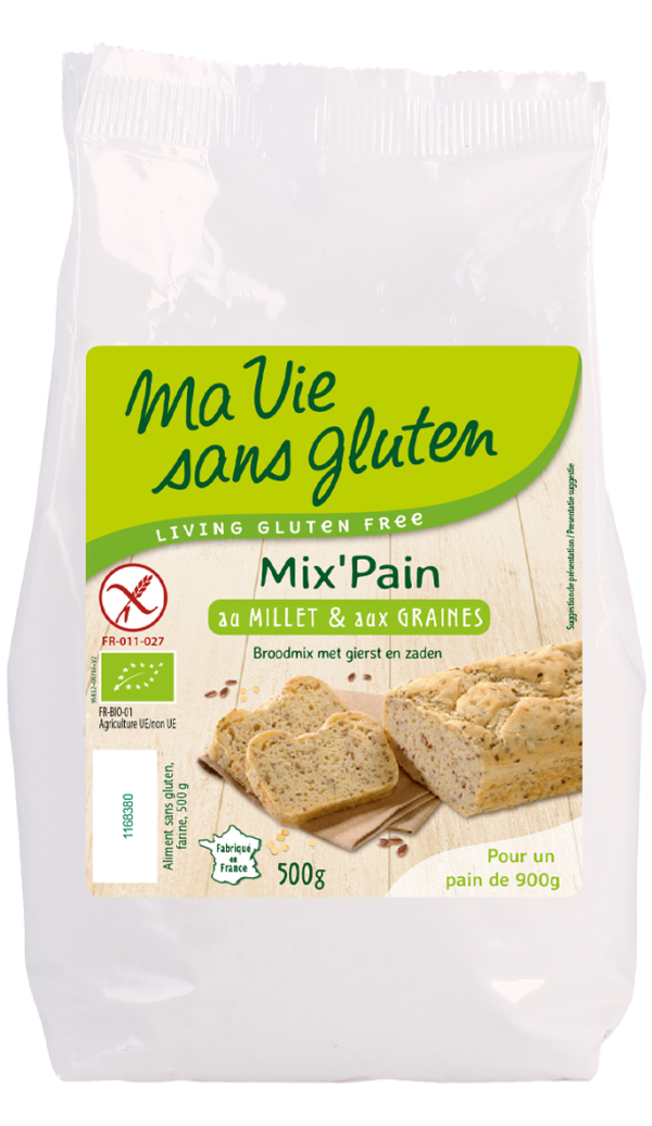 Ma Vie Sans Gluten Mix'Pain au Millet & aux Graines 500G