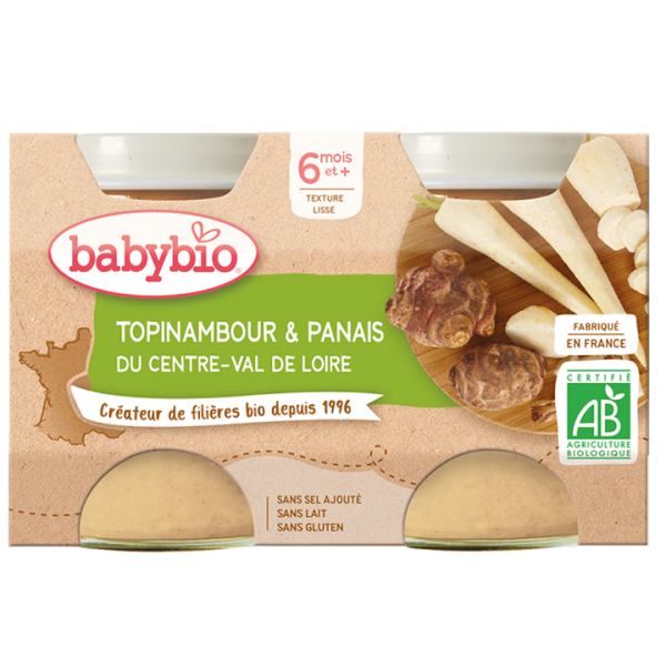 Babybio Topinambour & Panais du Centre-Val de Loire 2X130G