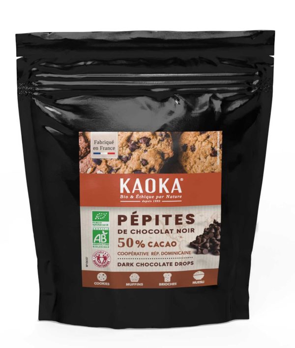 Kaoka Pépites de Chocolat Noir 100G