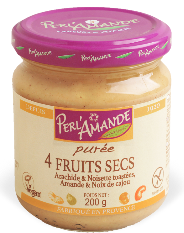Perl'Amande Purée 4 Fruits Secs 200G