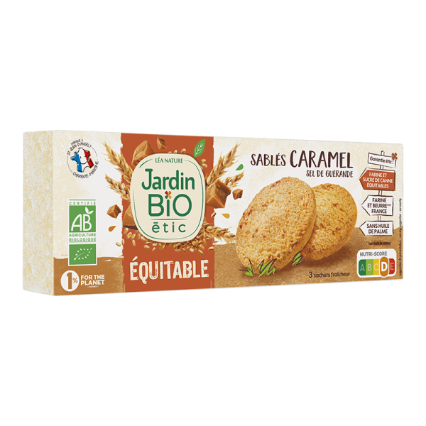 Jardin Bio Sablé Caramel au Sel de Guérande 150G