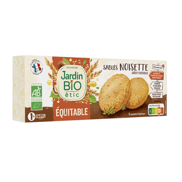 Jardin Bio Sablés Noisette au Sirop d'Érable 150G