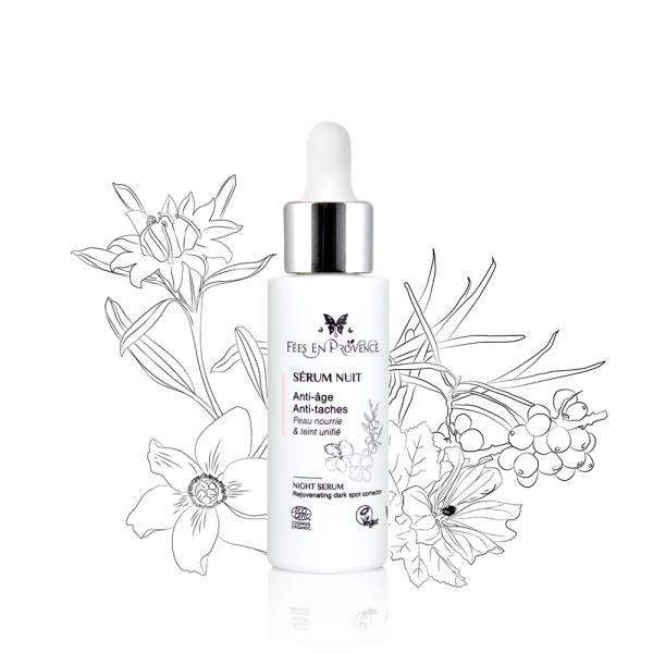 Fées en Provence Sérum Nuit – Anti-âge & Anti-tâches – 30Ml