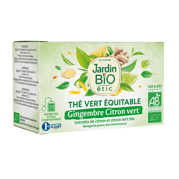 Jardin Bio Thé Vert Gingembre Citron Vert 1.5x20G
