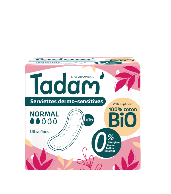 Tadam' Serviettes Dermo-sensitives Ultra Normal X16