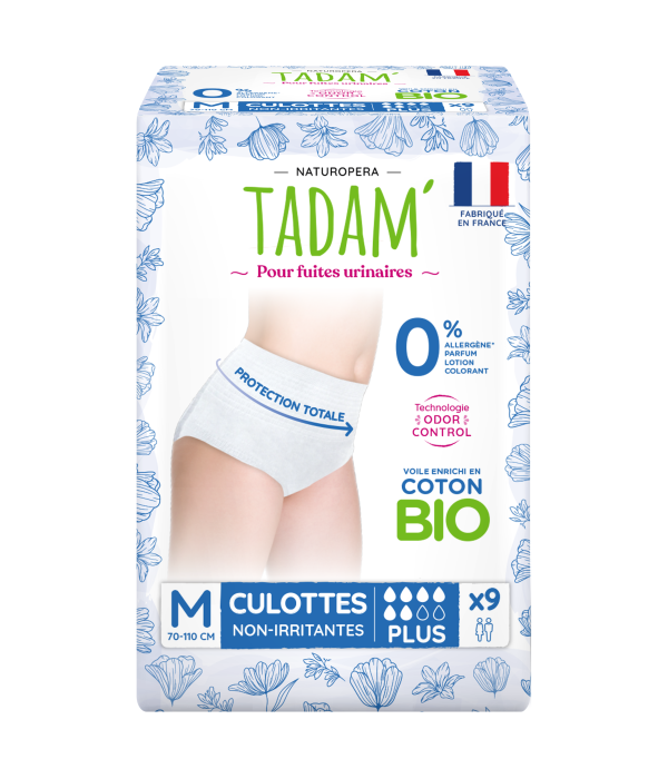 Tadam' Culottes Fuites Urinaires Plus Taille M X9