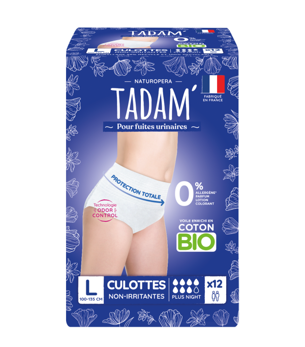 Tadam' Culottes Fuites Urinaires Plus Nuit Taille L X12