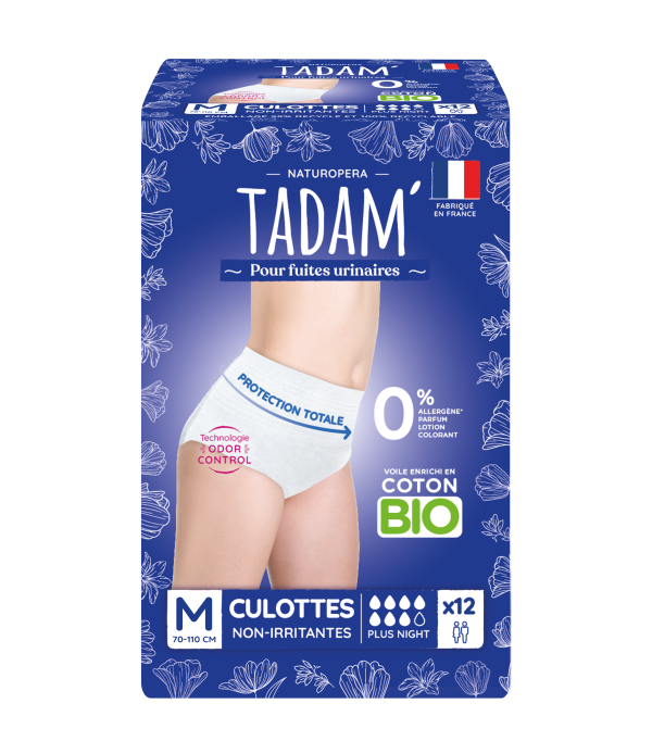 Tadam' Fuites Urinaires Culottes Plus Nuit Taille M X12
