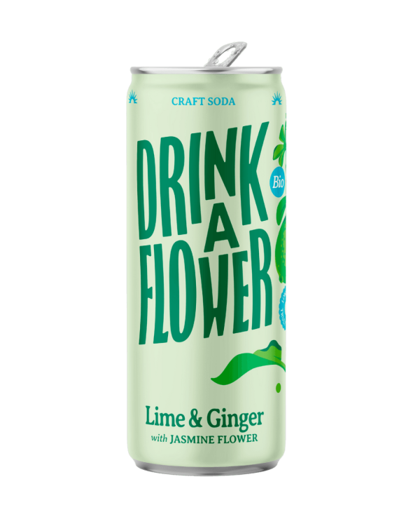 Drink a Flower Limo Botanique Gingembre Citron Vert 250Ml