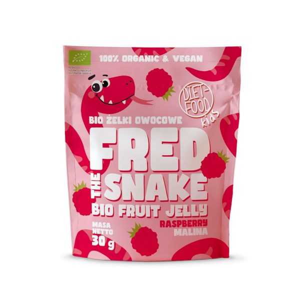 Diet Food Gelée de Fruits Fred Le Serpent Framboise 30G