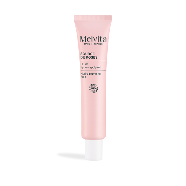 Melvita Fluide hydratant Repulpant Source de Roses 40Ml