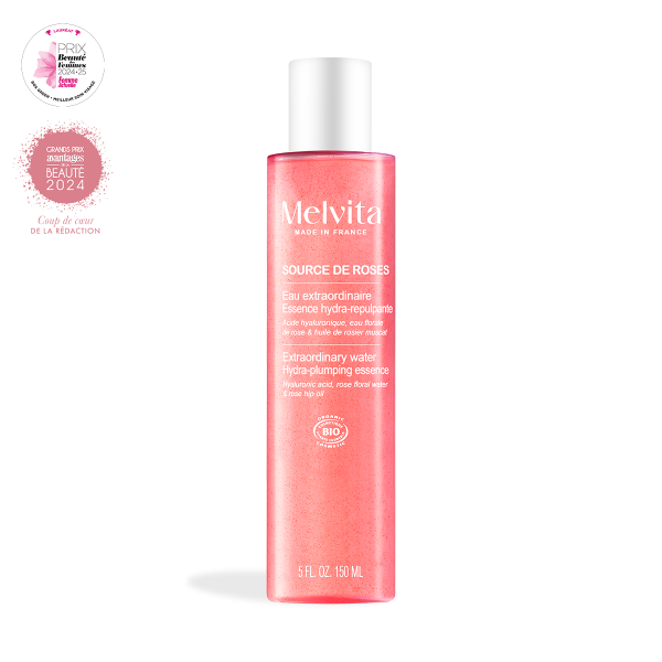 Melvita Eau Extraordinaire - Essence Hydra-Repulpante Source de Roses 150Ml