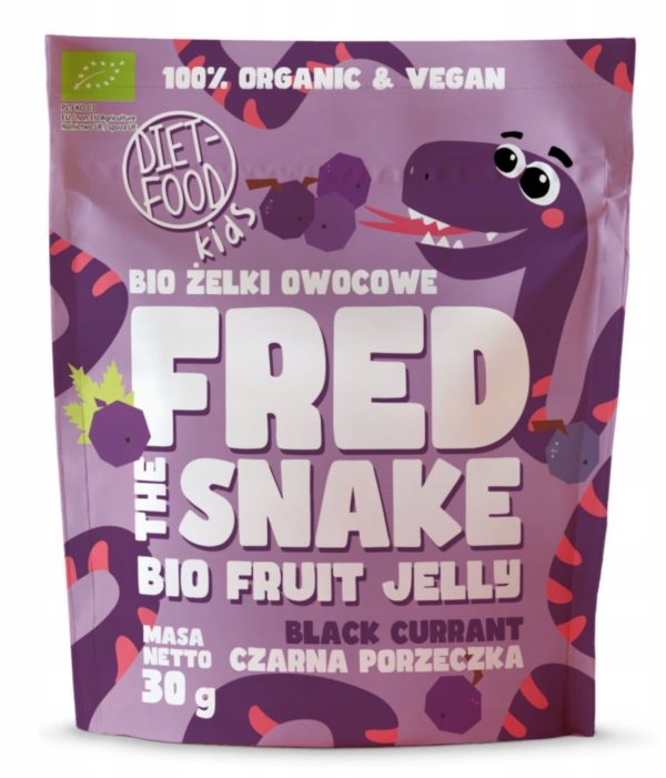 Diet Food Gelée de Fruits Fred Le Serpent Cassis 30G