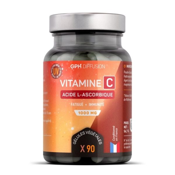 Gph Diffusion Vitamine C L-Ascorbique 90 Gélules