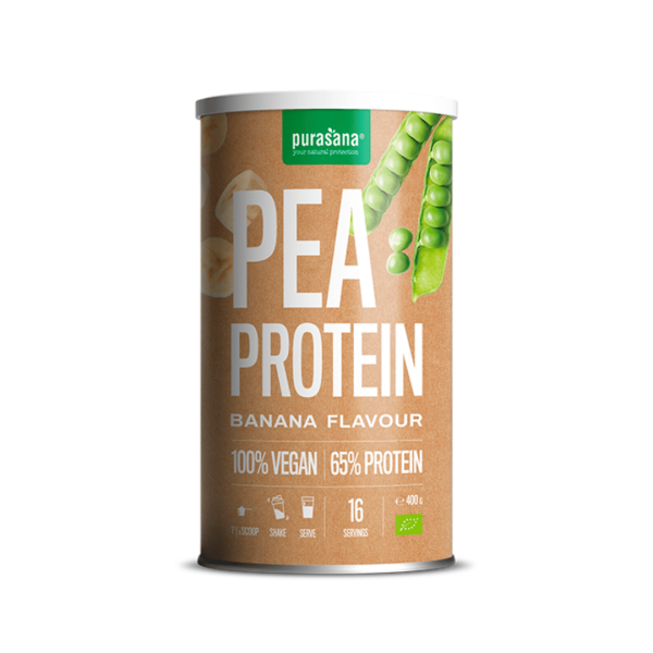 Purasana Protein 80% Pois Naturel 400G