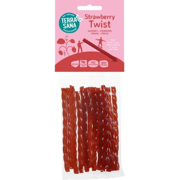 Terrasana Réglisse Twizter Fraise sans Gluten 75G