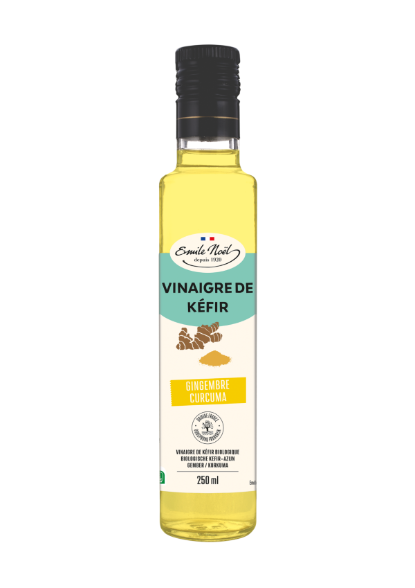 Emile Noel Vinaigre de Kéfir Gingembre Curcuma 250Ml