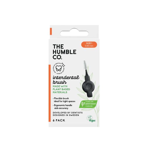 The Humble Co Brosse Inter-Dentaire Bambou Rouge Taille 1 - 0,45Mm