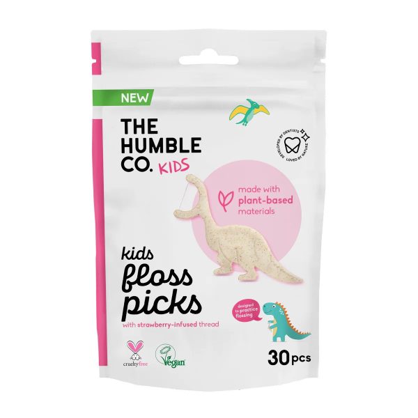 Humble Batonnets Dentaires pour Enfants à Fil Unique Fraise X30