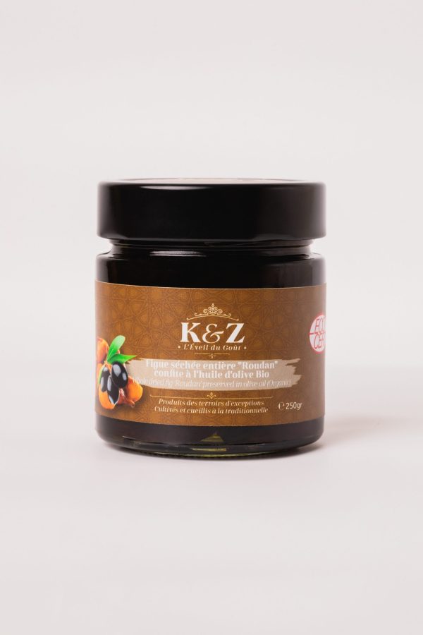 Kenz Figue Séchée Confite à l'Huile d'Olive Bio 250G