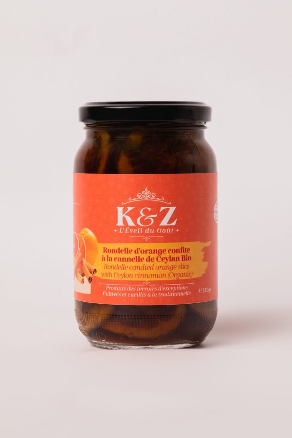Kenz Rondelles d'Orange Confite à la Cannelle de Ceylan 380G
