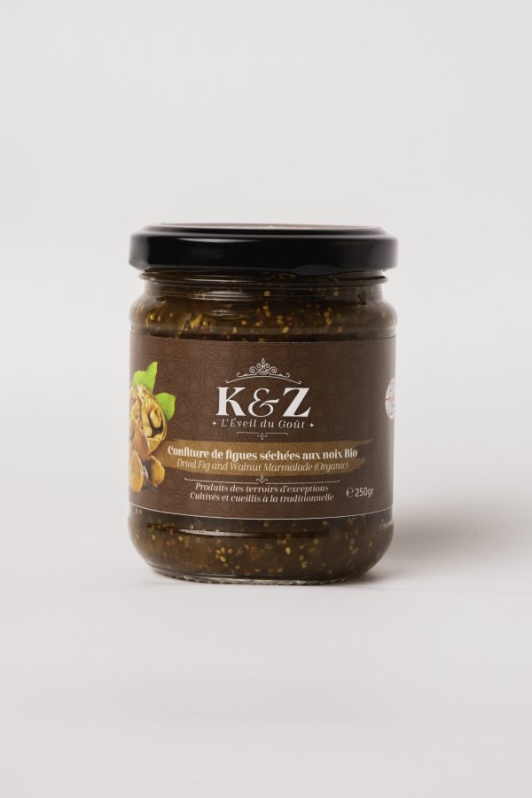 Kenz Confiture De Figue Séchée Aux  Noix Bio 250G