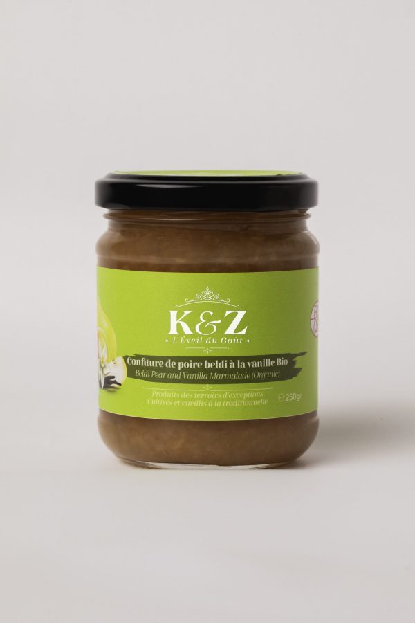 Kenz Confiture De Poire Beldi à La Vanille Bio 250G
