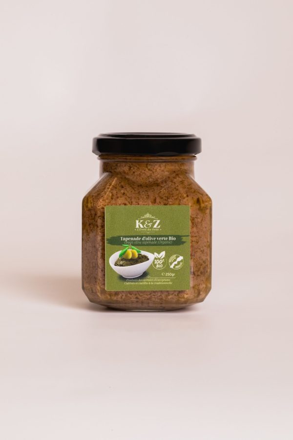 Kenz  Tapenade d'Olive Verte Bio 250G