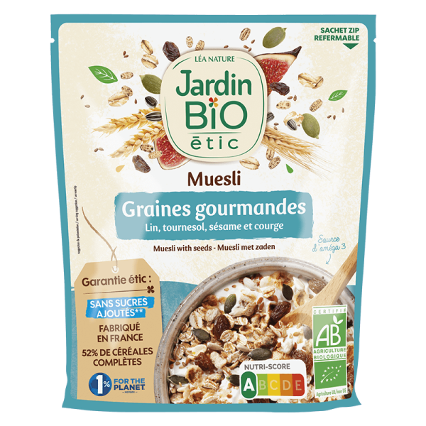 Jardin Bio Muesli Aux  Graines 500G