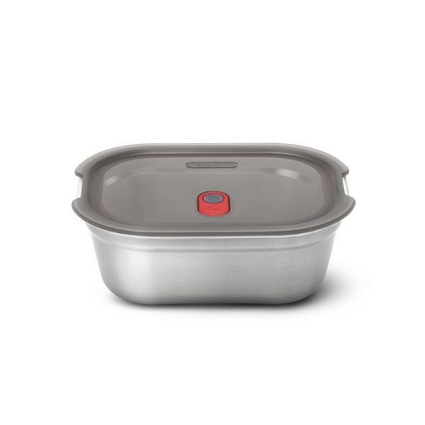 Black + Blum Box Alimentaire  En Acier Inoxydable Petit-Gris/Rouge