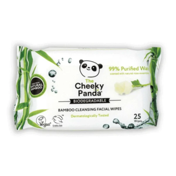 Cheeky panda Lingette Démaquillantes Rose 25 unités