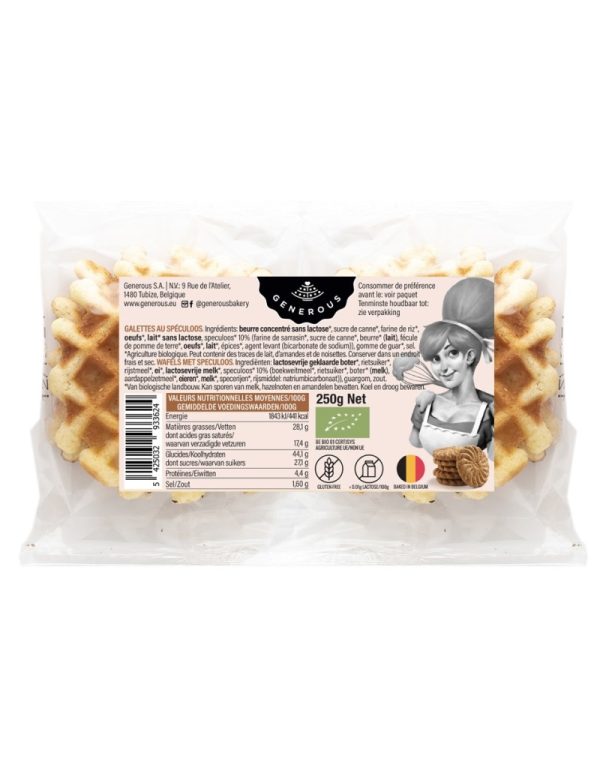 Generous Gauffre  Speculoos Sans Gluten 250G