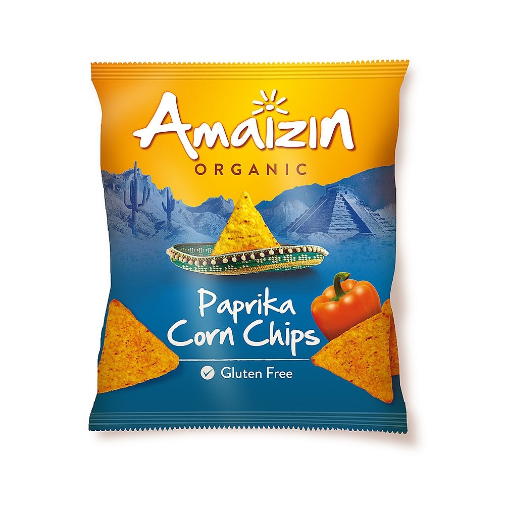 Paprika Corn Chips Amaizin 75g Green Village Maroc
