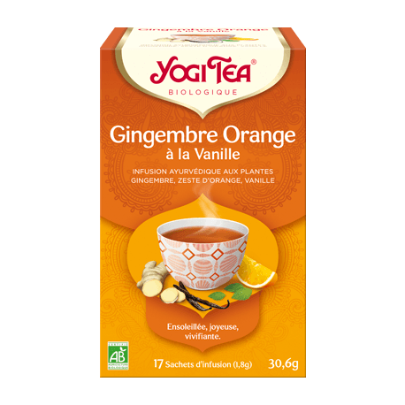 Yogi Tea Gingembre Orange à la Vanille 17X1.8G