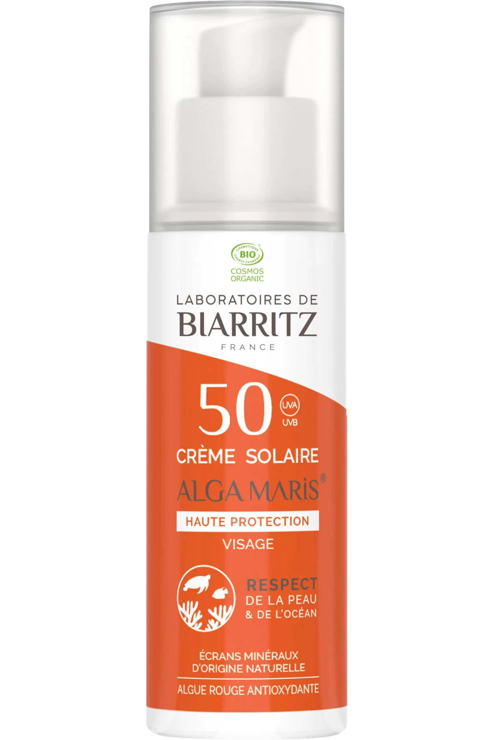 Biarritz Crème Solaire Visage SPF50 50Ml