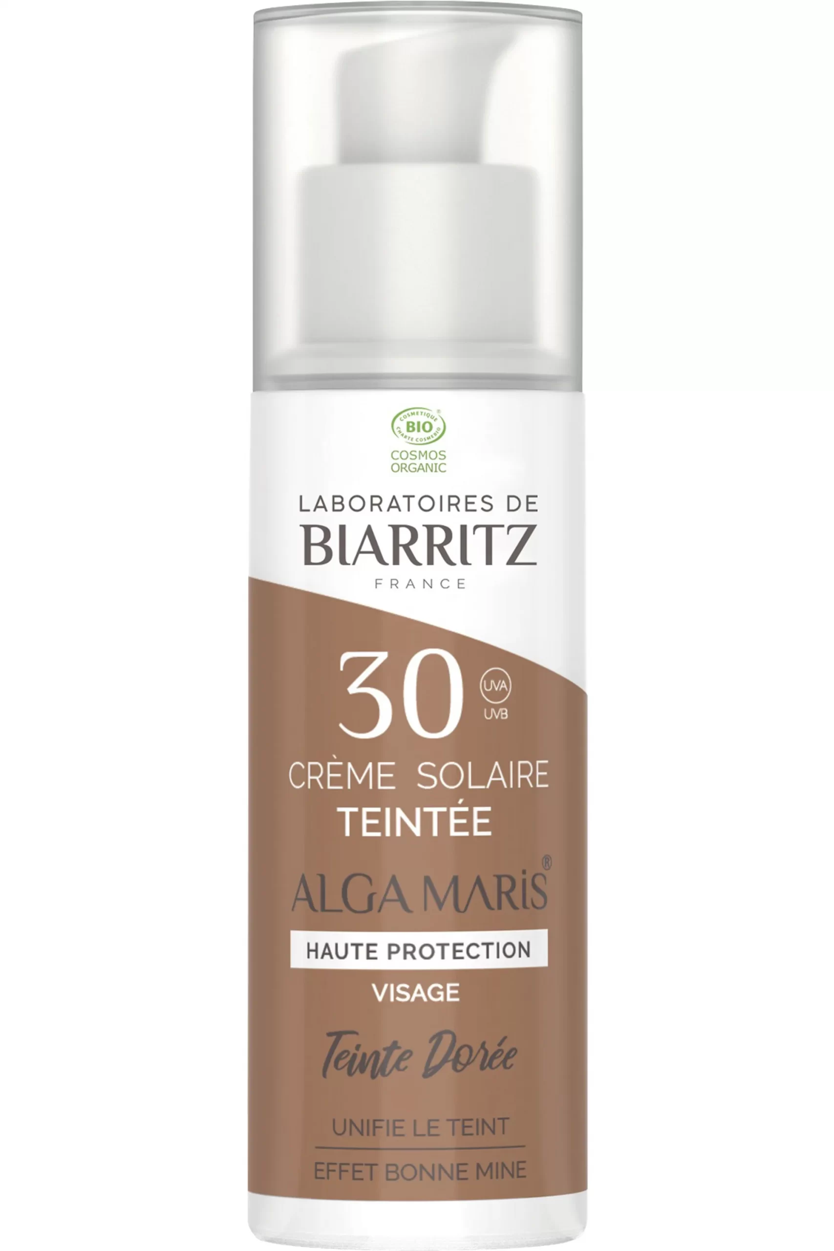 Biarritz Créme Solaire Visage Teintée Dorée SPF30 50Ml