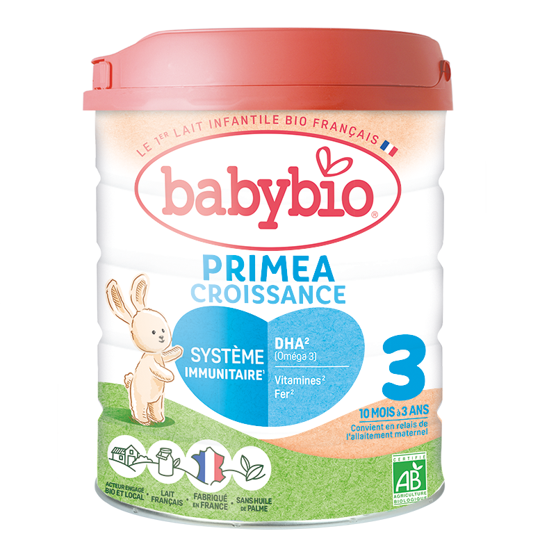 Babybio Lait Iinfantille Primea 3 Croissance 800G