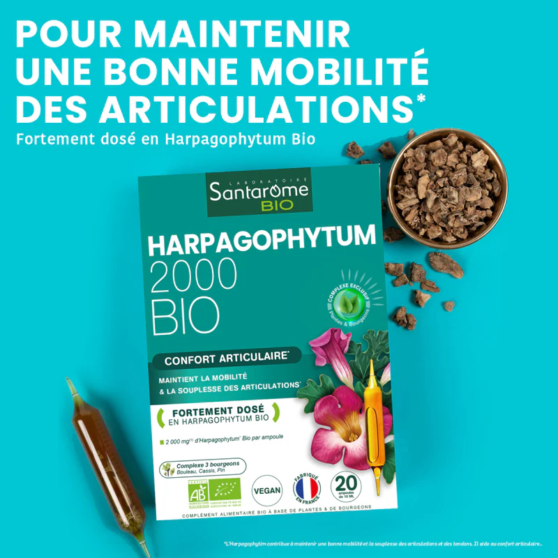Santarome Harpagophytum Bio 2000 20 Ampoules – Image 2