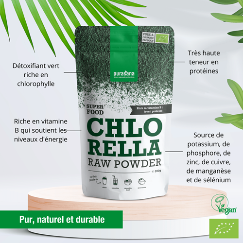 Purasana Poudre de Chlorella 200G – Image 2