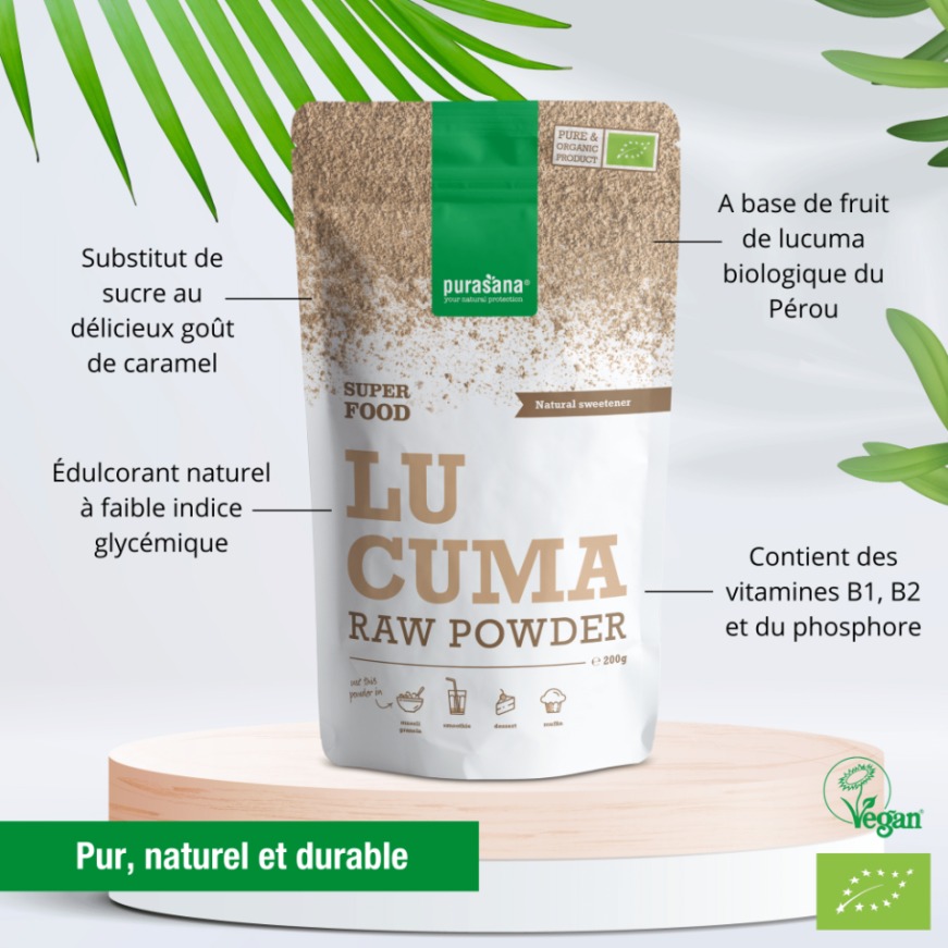 Purasana Poudre de Lucuma 200G – Image 2