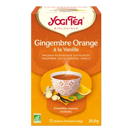 Yogi Tea Gingembre Orange à la Vanille 17x1,8G