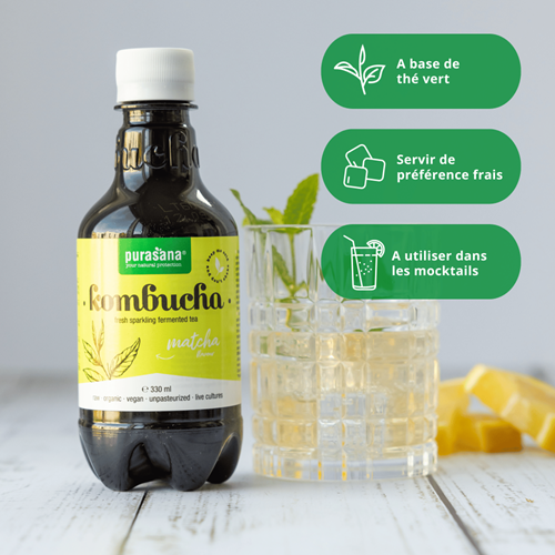 Purasana Kombucha Matcha 330Ml – Image 3