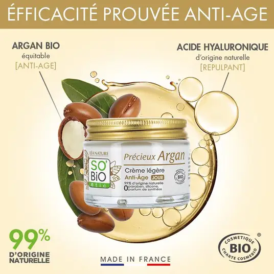 So Bio Crème Argan Jour Anti-âge 50Ml – Image 2