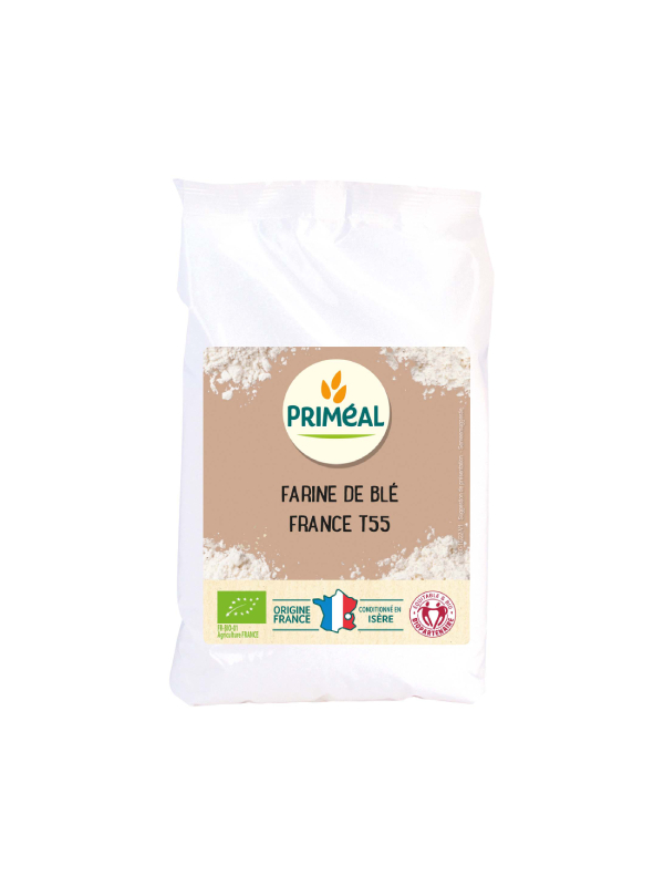 Primeal Farine de Blé Pâtissière Type 55 1Kg