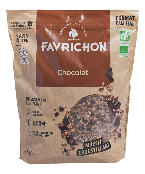 Favrichon Muesli Croustillant Chocolat 1Kg