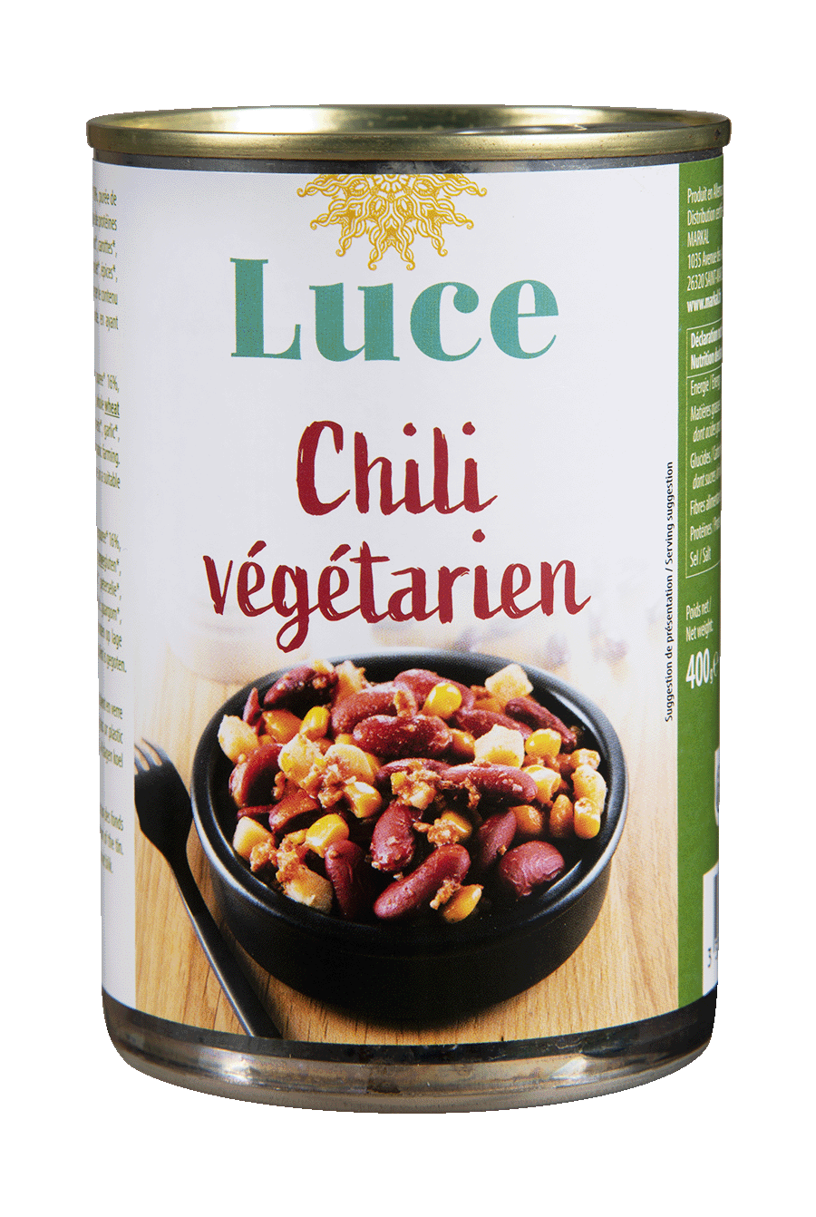 Luce Chili Végétarien 400G