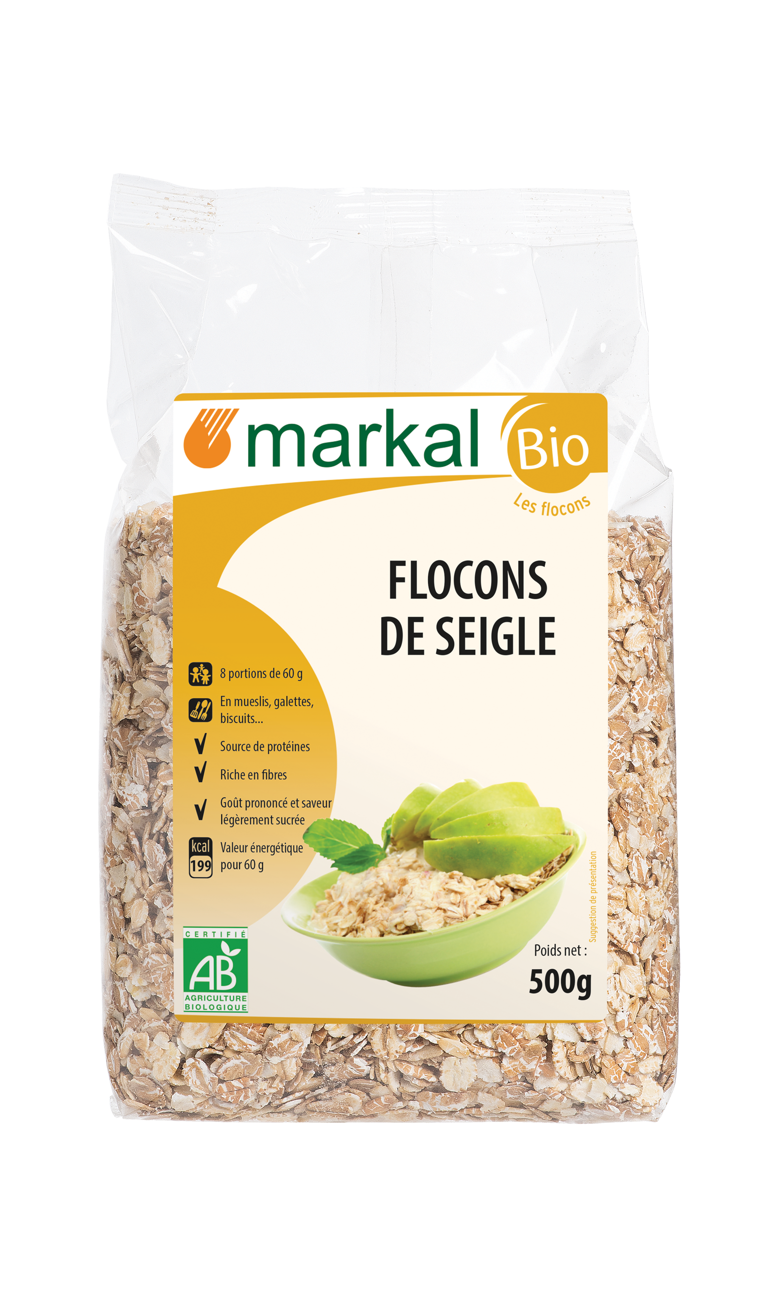 Markal Flocons de Seigle 500G
