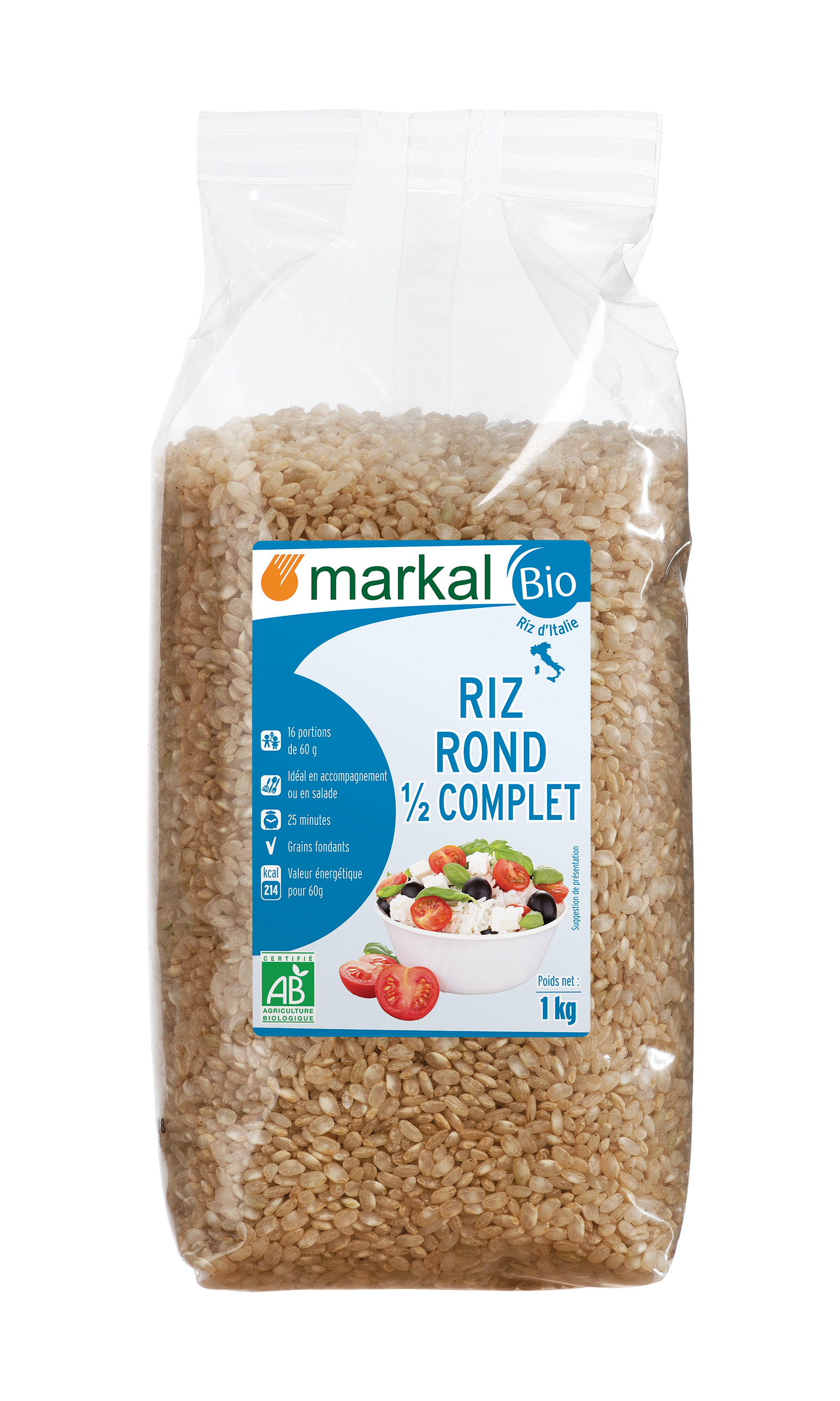 Markal Riz Rond Demi Complet 1Kg