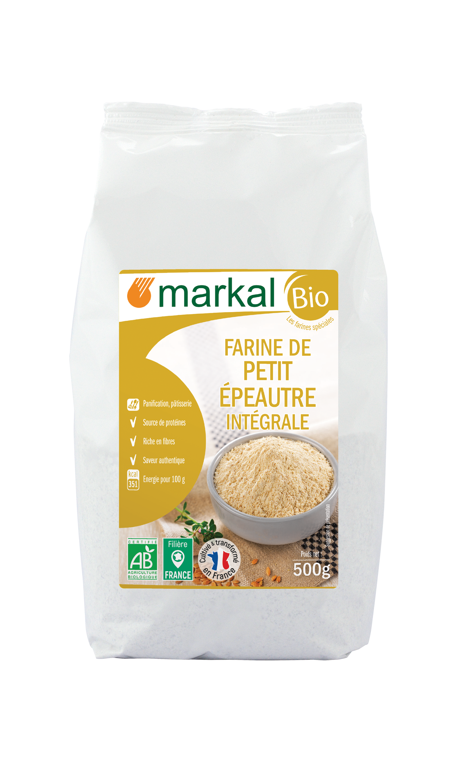 Markal Farine de Petit Épeautre Intégrale 500G