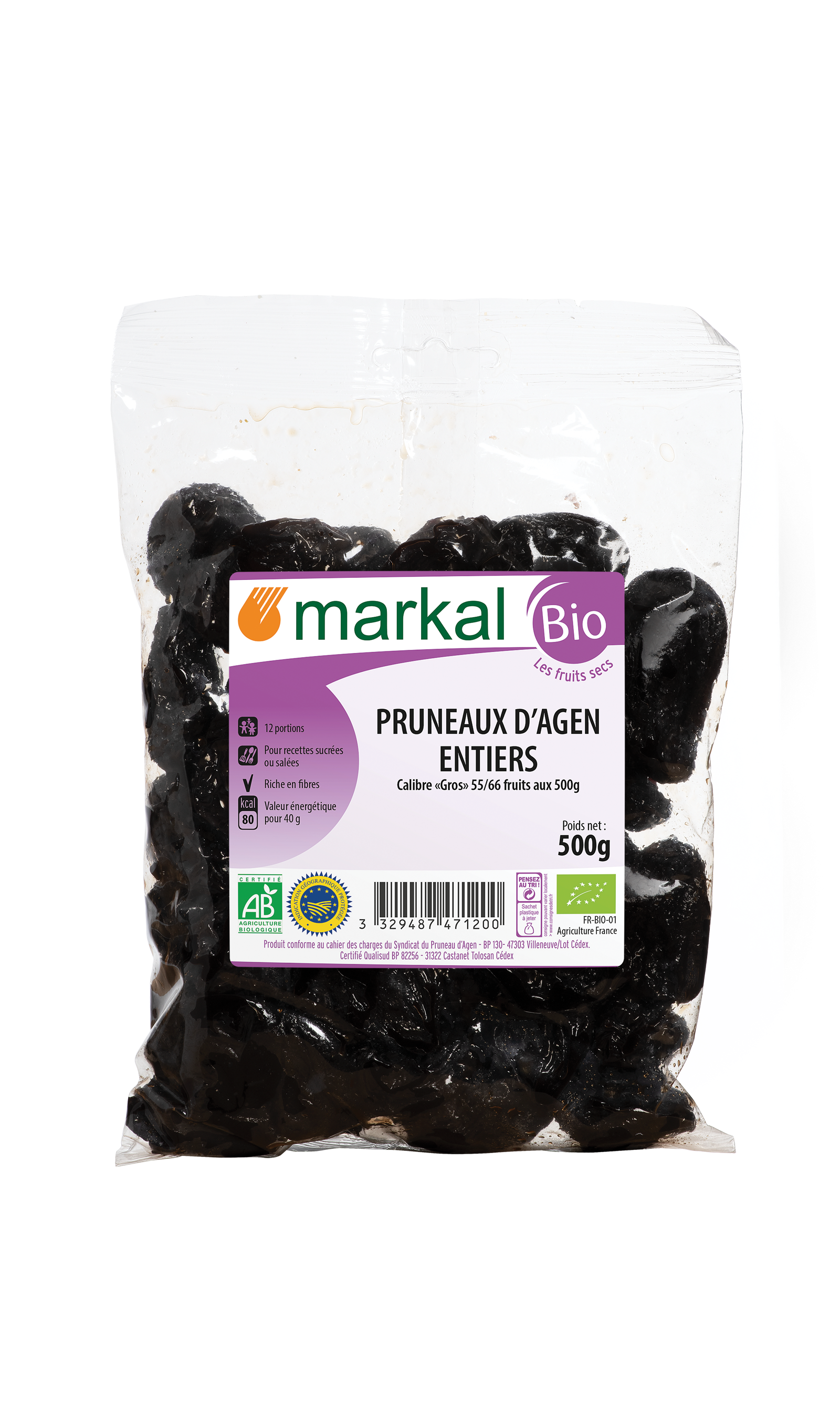 Markal Pruneaux Entiers 500G